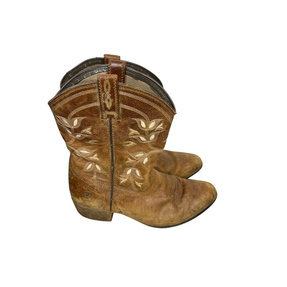 Ariat Women's Desert Holly Distressed Brown Leather Western Cowboy Boots Size 8